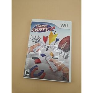 Game Party 2 Nintendo Wii Complete 2008 Family Sports Mini Games Disc Set Fun
